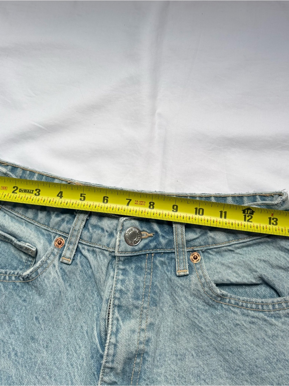 Zara Light Blue Straight Leg High-Rise Jeans - Picture 5 of 7
